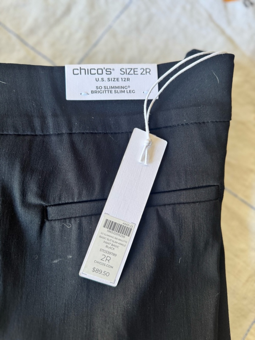 Chicos Black Stretch Dress Pants - Picture 4 of 4